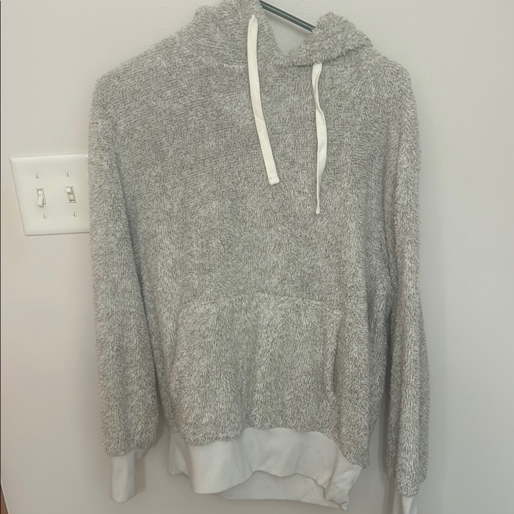 Cozy Gray Hooded Sweater